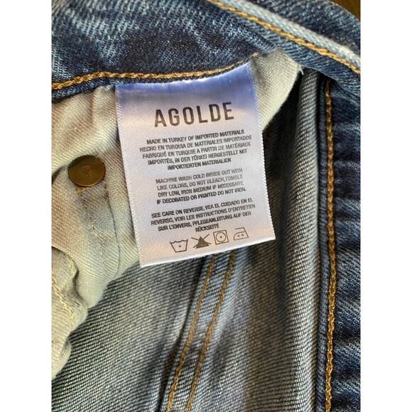 AGOLDE Vintage High Rise Boot Jeans US 27 Prophecy Mid Blue Wash Denim Classic - Picture 7 of 11